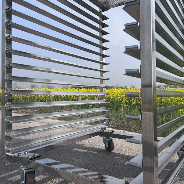 Commercial Kitchen 26 Trays Stainless Steel Bakery Cooling Rack Food Trolley