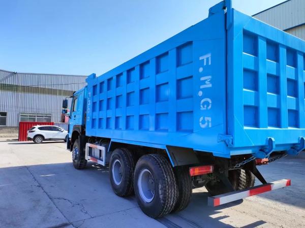 10 pneus 336 cv Peão de segunda mão azul Sinotruck HOWO 6 * 4 camião de descarga Euro 3/4/5 Validável