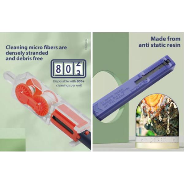 Fiber Optic Cleaner  For Cleaning LC MU 1.25mm Adaptor And Ferrules