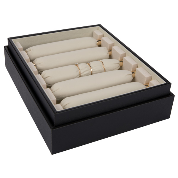 Retail Ring Jewelry Display Box / Case With Cover Eco Friendly Lightweight