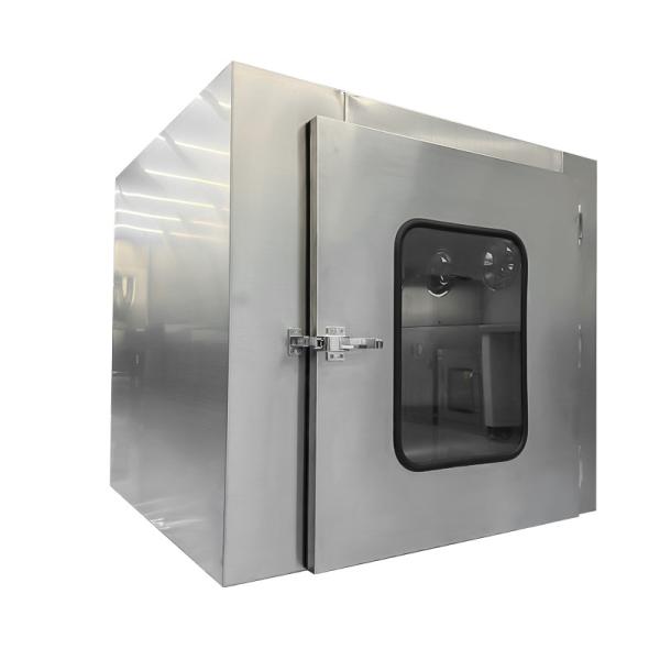 GMP-Certified 201 Stainless Steel Floor Pass Box with Dual-Door Electronic Interlock for Pharma and Electronics Cleanrooms