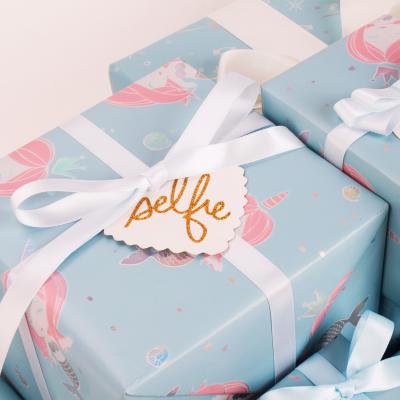 papel de papel de embrulho pequeno da sereia 85gsm