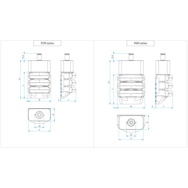Gripper классического робота мягкий в пищевой промышленности свежих продуктов--Серия SFG-N