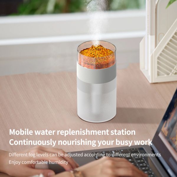 Smart Home Mini Portable Ultrasonic Humidifier with Color Changing LED USB Powered