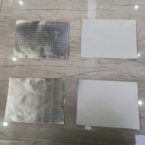 Anti Oil Waterproof Fireproof Aluminum Foil Fiberglass Cloth Antioxidant Anti Microbial
