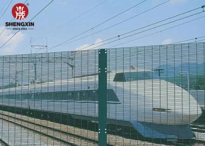 Cutting Resistant Clearview Fence Panels Railway Station 358 Mesh Panels