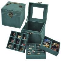 Envasado en caja rígida rectangular ecológica de lujo para joyería de regalo y almacenamiento