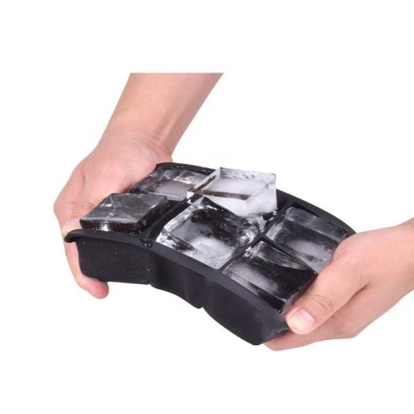 as bandejas do cubo de gelo do silicone do quadrado 3D colam não 15.5*11*5cm personalizado