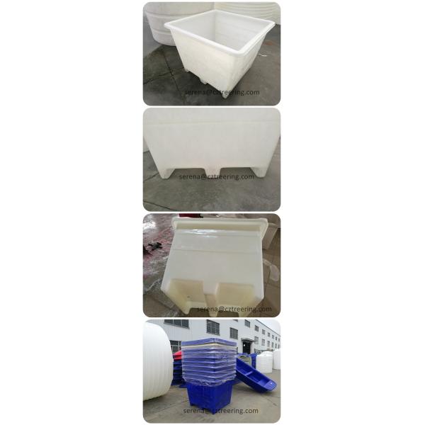 800L Bulk Containment Offal Large Plastic Storage Bins With Fork Lift Holes