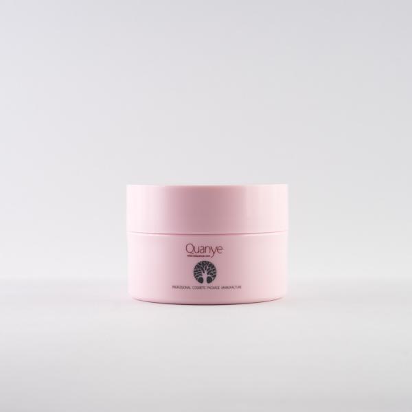 135ml Thick Wall Plastic Cosmetic Jars Pink Color With Lid For Eye Cream