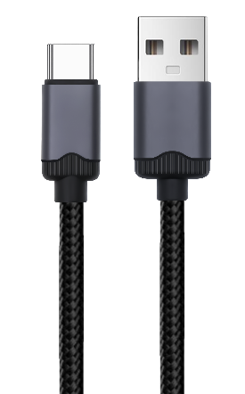 Robust Braided USB - A to USB - C Data Cable
