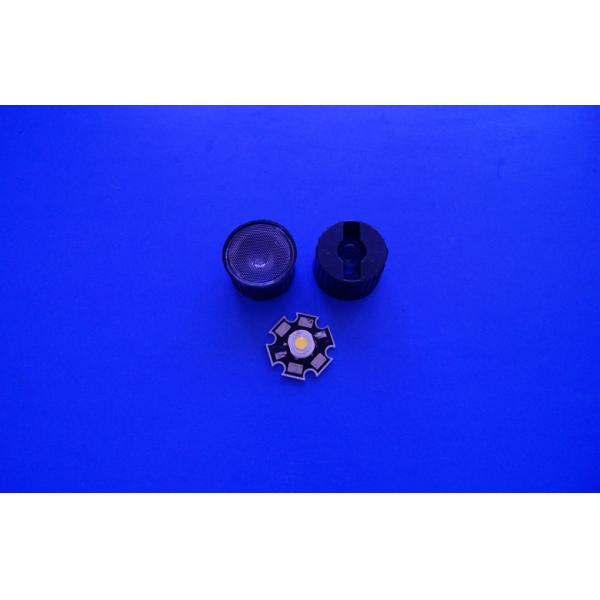 1W Optical Led Spotlight Lens PMMA Led Lens With Small Bead Surface