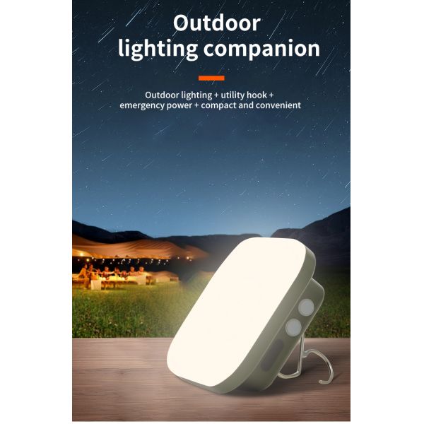 USB C USB A Interface 810 Lm Lumens Mobile Battery Dimming Lighting Lamp Suitable for Outdoor Camping Hiking Travelling