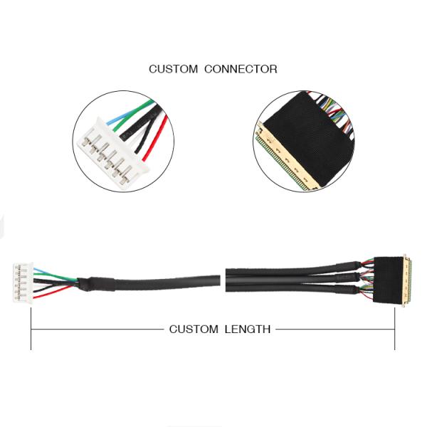 0.5 Mm Pitch Micro Coaxial Cable Jst Phr-6 1.0mm 20pin Shdr-20v-S-B I-Pex