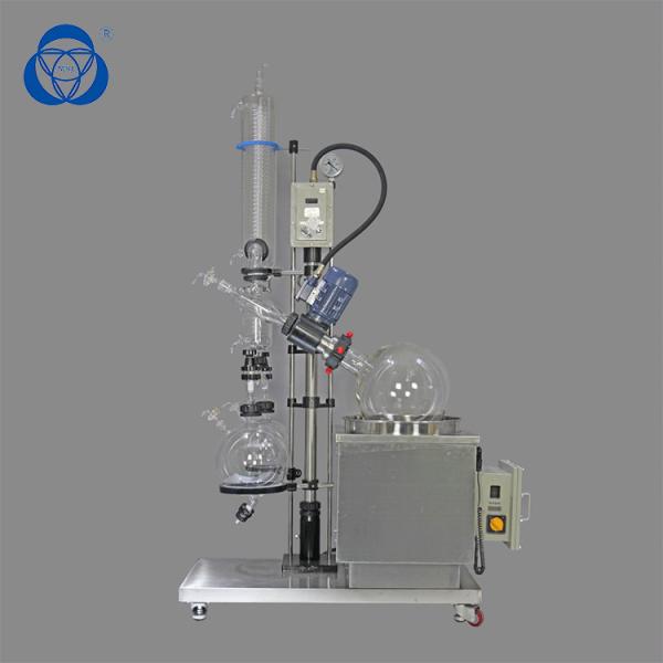 Vacuum 10l Rotary Evaporator , Solventvap Rotary Evaporator With Vertical Condenser