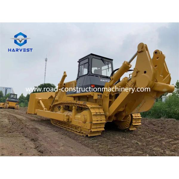320hp Crawler Bulldozer HAITUI HD32 With Cum-mins Engine & Single Shank Ripper