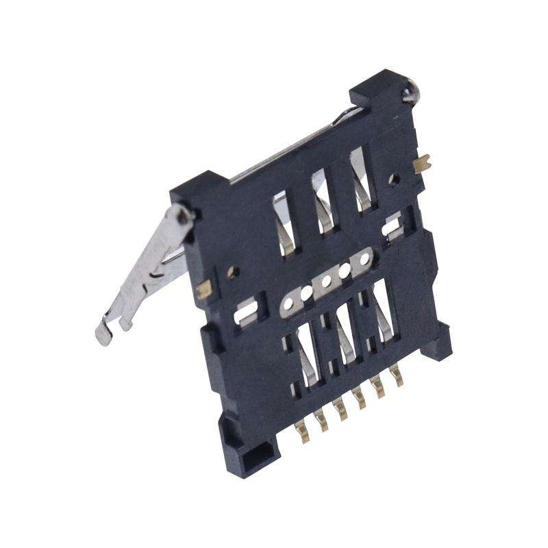 6P Micro SD Card Memory Connector SD / TF Socket