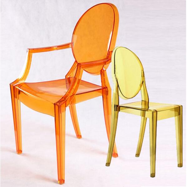 Plastic Ghost Event Rent Wedding Stackable Restaurant Dining Chair in Clear