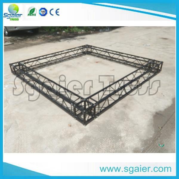 Black Structural Aluminum Truss Display For Exhibition Trade Show Booth