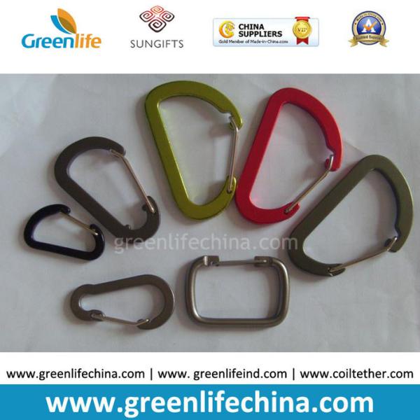 Wholesale aluminum 6cm hot carabiner new fashion carabiner w/lock snap pole