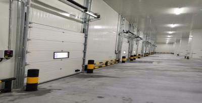 Operação manual elétrica Portas seccionais industriais personalizadas para garagem de armazém