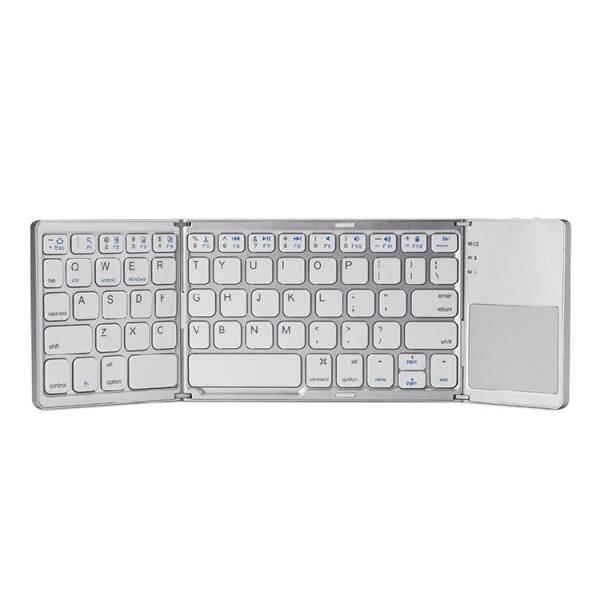 Foldable Bluetooth Keyboard,ABS Portable Mini Keyboard with Touchpad for IOS,Android