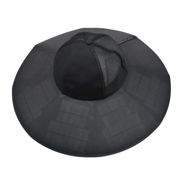 Outdoor New Solar Power Cap Custom UV Resistant Portable Rechargeable Camping Travel Fishing Mountaineering Sun Bucket Hat