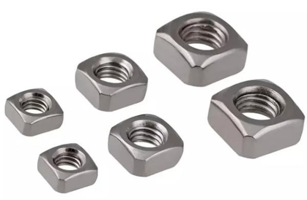Grade 4.8 Stainless Steel Square Nut M4 - M32 DIN557 Zinc Plate Surface