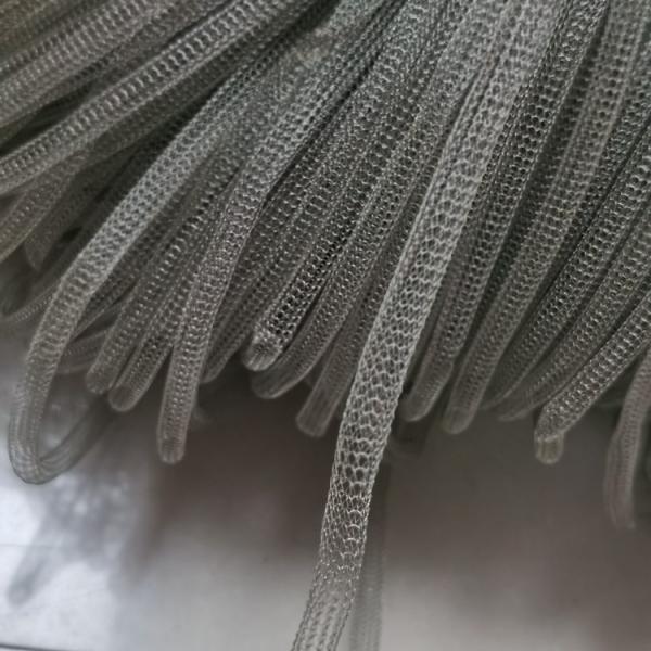 EMI / RFI Shielding Wire Mesh Gasket Milky White Color Customizable Length