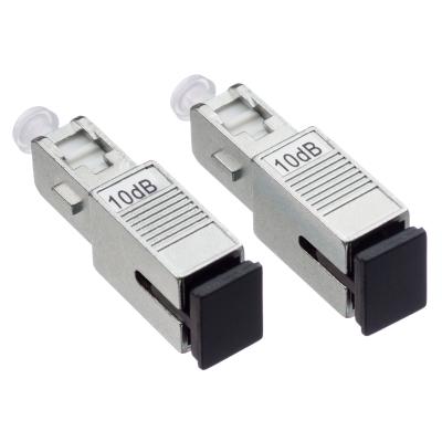 10dB ST FC UPC Fiber Optic Attenuator Single Mode For Telecommunication