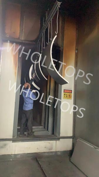 Non Toxic Curved Aluminum Panels With Profile Stiffeners Office Building Balustrade Decorative Cover