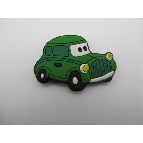 Cool School Boys Girls Backpack Shape Soft PVC Magnet Fridge Magnet In Yellow Green Color For Bag Company Advertisement