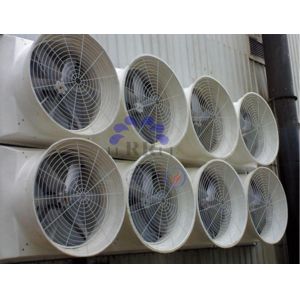 Industrial Exhaust Fan with High-Strength Fiberglass Installed on the Wall and 52.9m³/h Air Volume