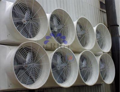 48 Ventilador de exaustão Turbilhão Ventilador de fibra de vidro Ventilador de gado Baixo ruído