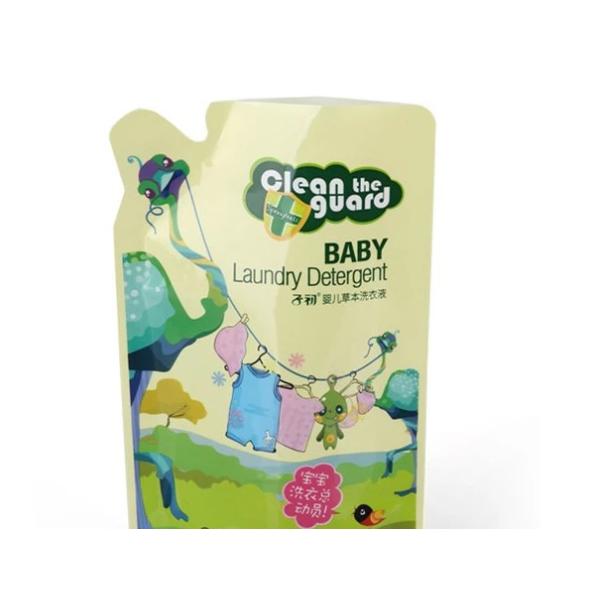 Stand Up Hand Washing Spout Food Grade Packaging Liquid Soap Spout Doypack Detergent Bag