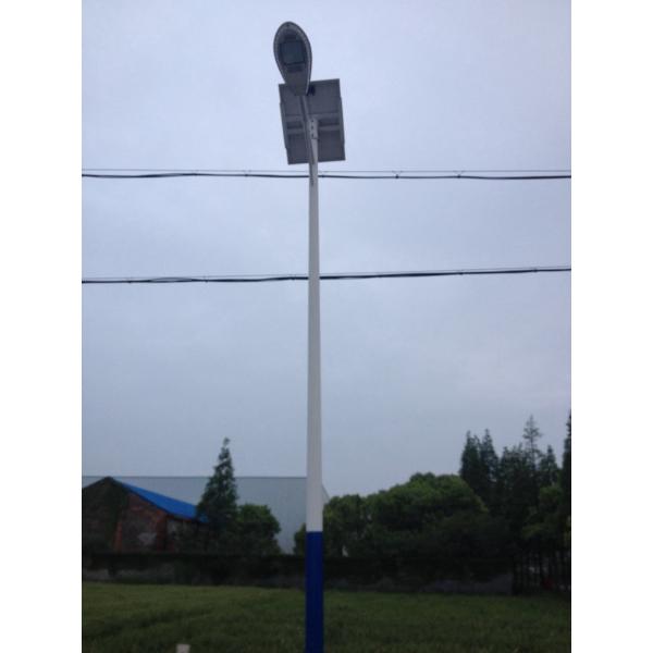 Metal Hot Dip Galvanized Street Lamp Pole Single Arm For Road Lighting