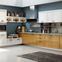 Armoire de cuisine en contreplaqué moderne avec porte coulissante