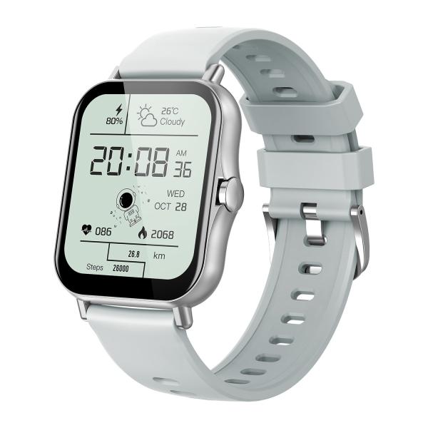 CE 300mAh touch screen smartwatch BLE5.0 heart rate and blood pressure call reminder