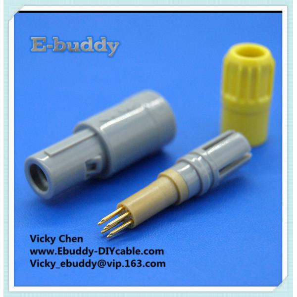 мужчина и разъем-розетки Lemo пластикового медицинского соединителя 4pin Redel альтернативные пушпульные круговые