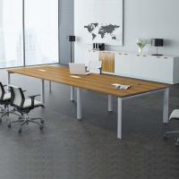 Mesa de conferência de escritório para 6 pessoas D1200mm sala de reunião retangular