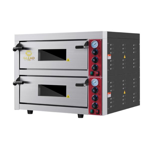Equipamento para fornos de cozimento de pizza 115 kg Forno de cozimento comercial elétrico Base de mármore/aço inoxidável