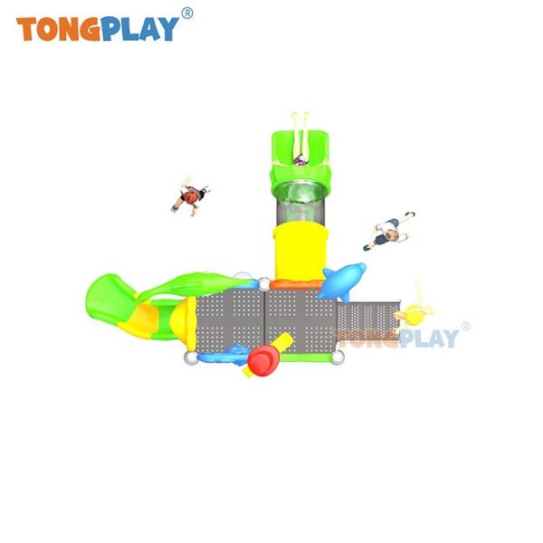 Kids Outdoor Playground Aqua Sports Games Water Park Splash Spray Equipment Amusement Park Plastic Water Slide