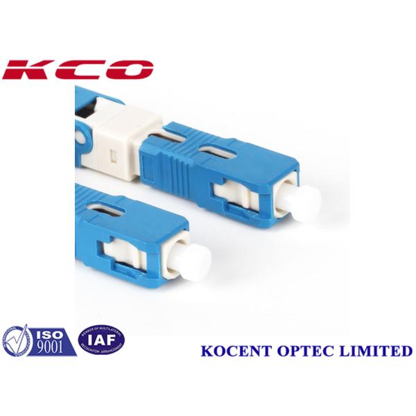 Blue Sc Fiber Optic Fast Connector FTTX Telecommunication Networks Solution
