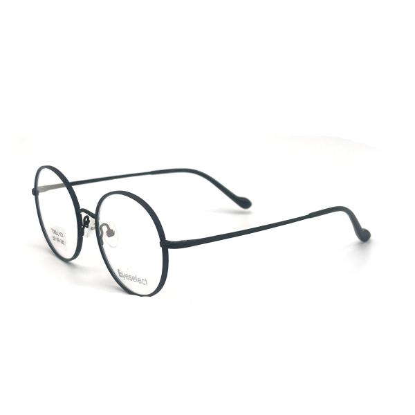 TD054 Round Titanium Frame with Adjustable Nose Pads Size 52-19-145
