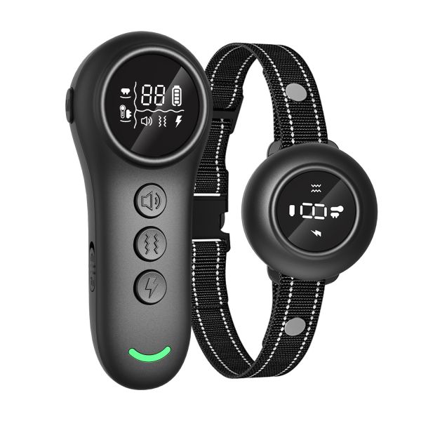 Long Range Smart Dog Training Collar Anti-Bark Remote Control IPX7 Waterproof Rechargeable Eco-Friendly Cute Fashion Plastic