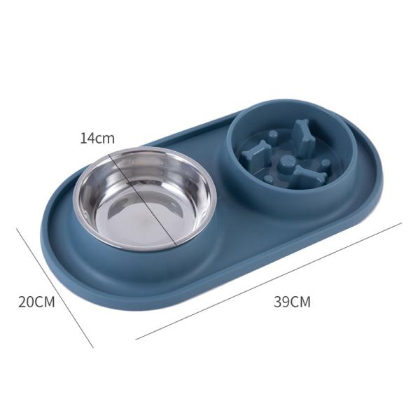 Slow Feeder Dog Food Bowl with Non-Spill Design and Environment-Friendly Advantage