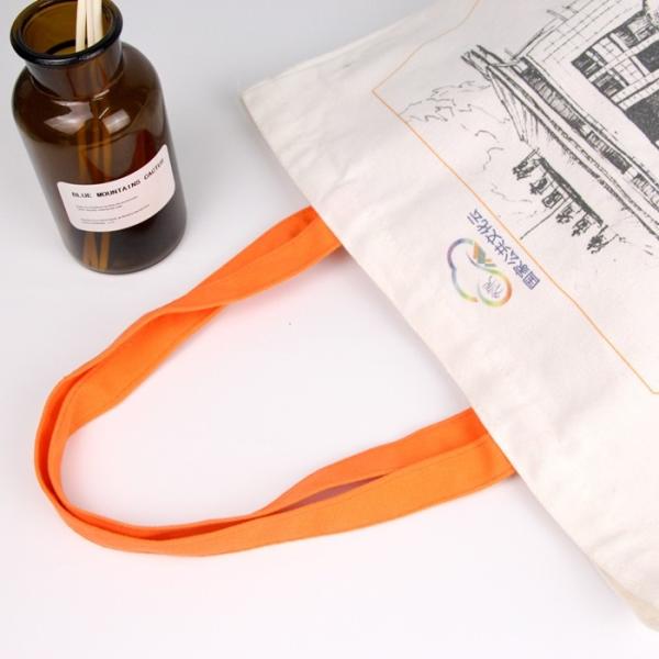 Eye-Catching Pure Cotton Foldable Online Shopping Tote Bag Canvas bags