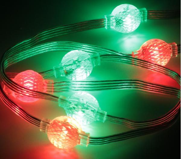 DC12V SMD3535 22mm RGB привело изменение цвета пиксела IP67 света 3D шарика