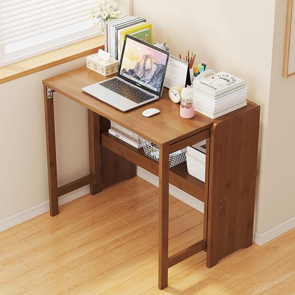 Household Folding Desk Living Room Large Study Table Office Space Saving Foldable Writing Workbench Home Furniture