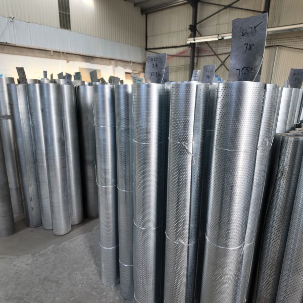 Round Hole Decorative  Custom Perforated Aluminum Sheet With White Powder Coating